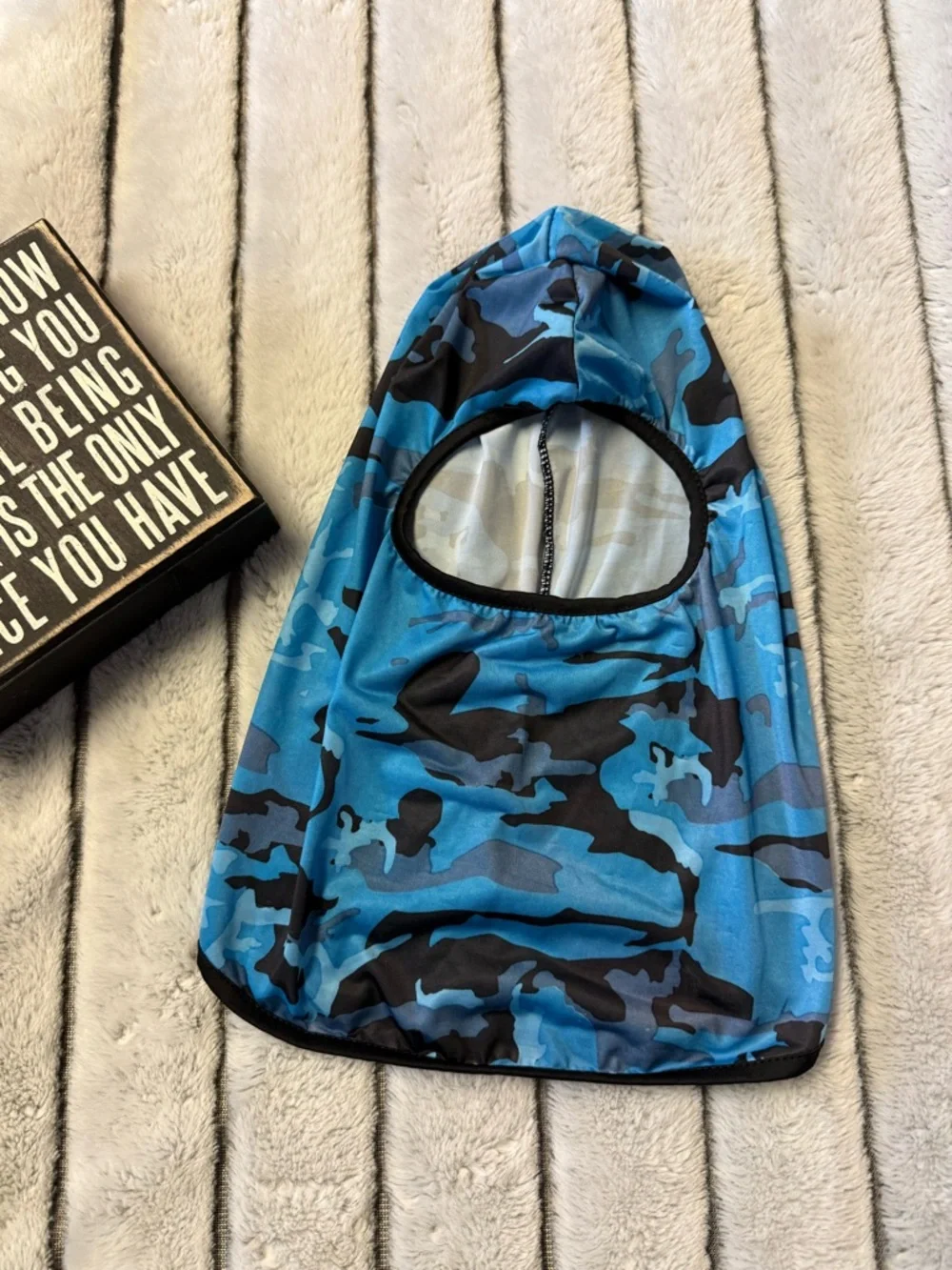 Blue Camo Kids Balaclava Hood